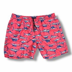Ocean Coast Swordfish Marlin Men's Swim Trunks Size Large Swim Ocean Lake Beach